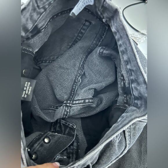 GRLFRND Karolina Black High Rise Straight Crop Ripped Jeans in Wild Thing - Picture 14 of 16